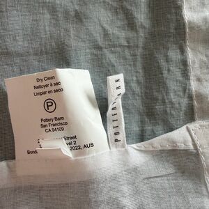 NEW! Pottery Barn White Linen Fabric